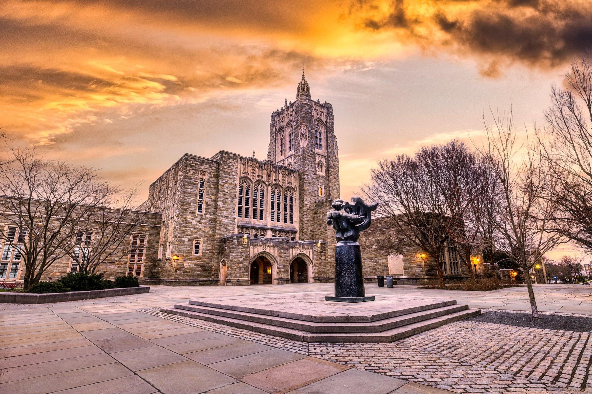 Sunrise at Princeton University Library image 0