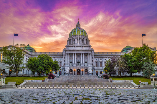Sunrise at the Pennsylvania State Capitol image 0