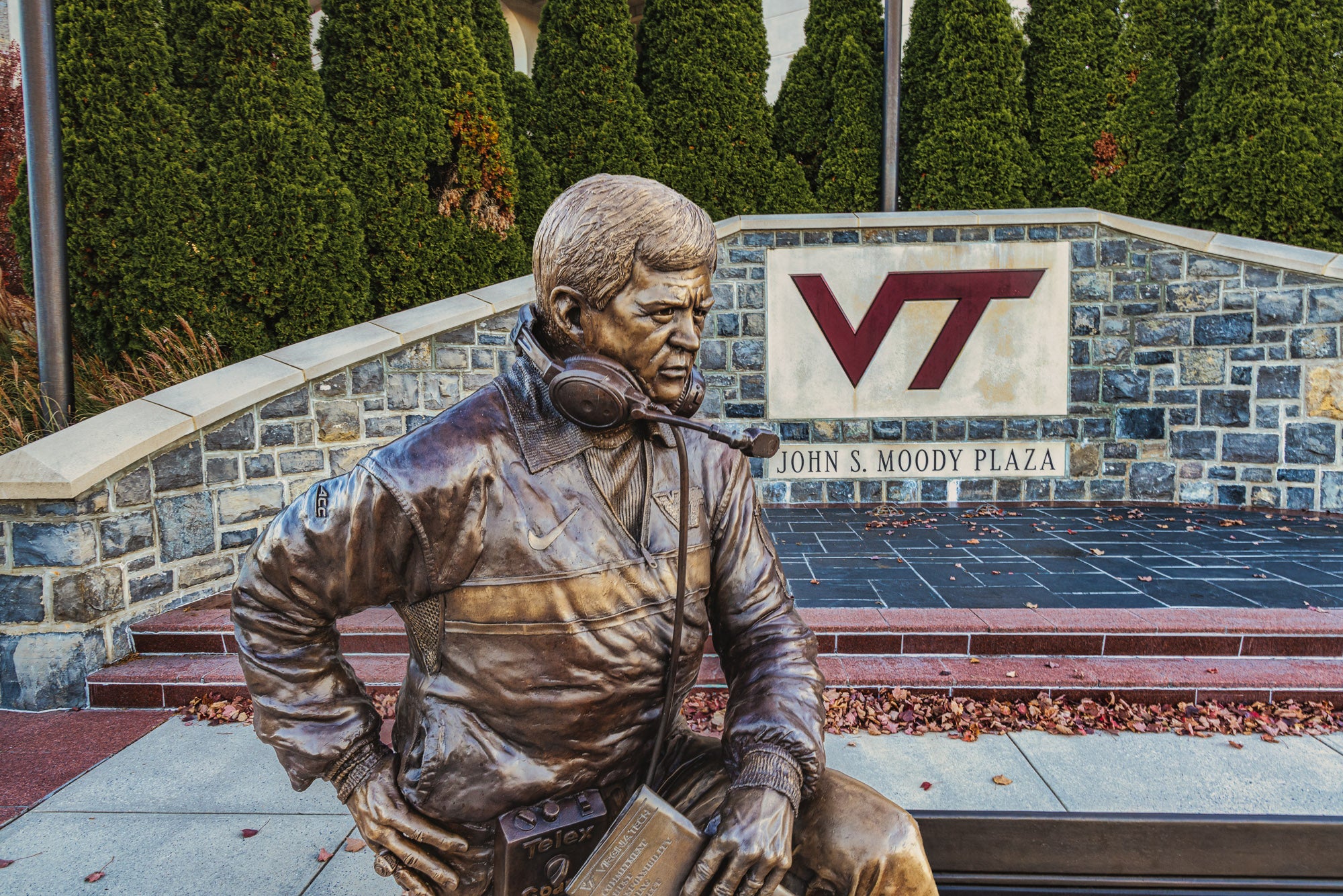 Statue of Frank Beamer – Spiral View Photography