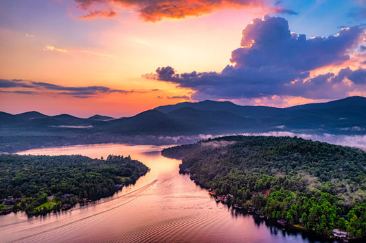 Pink Skies over Lake Placid image 0
