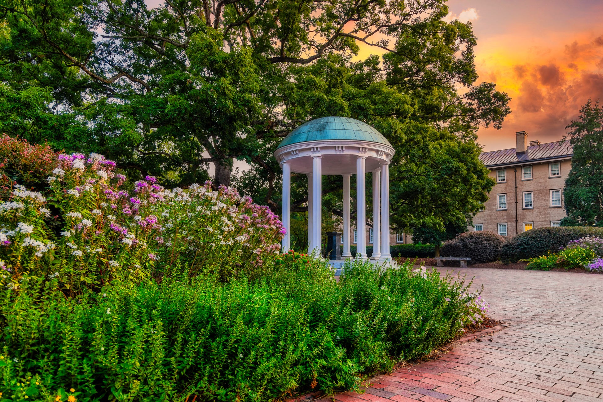 Old Well at Sunset image 0
