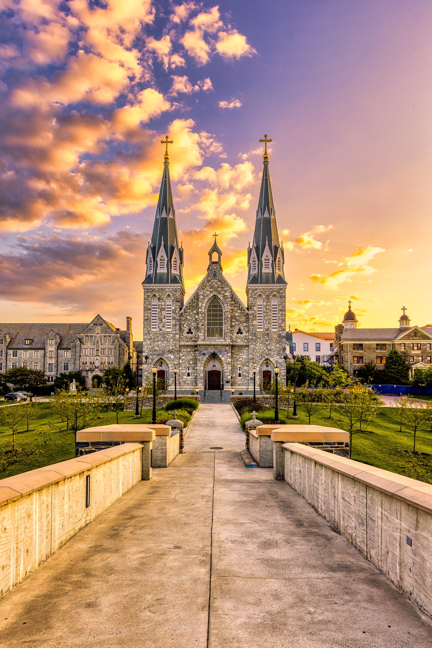 Long Walk to Church at Villanova image 0