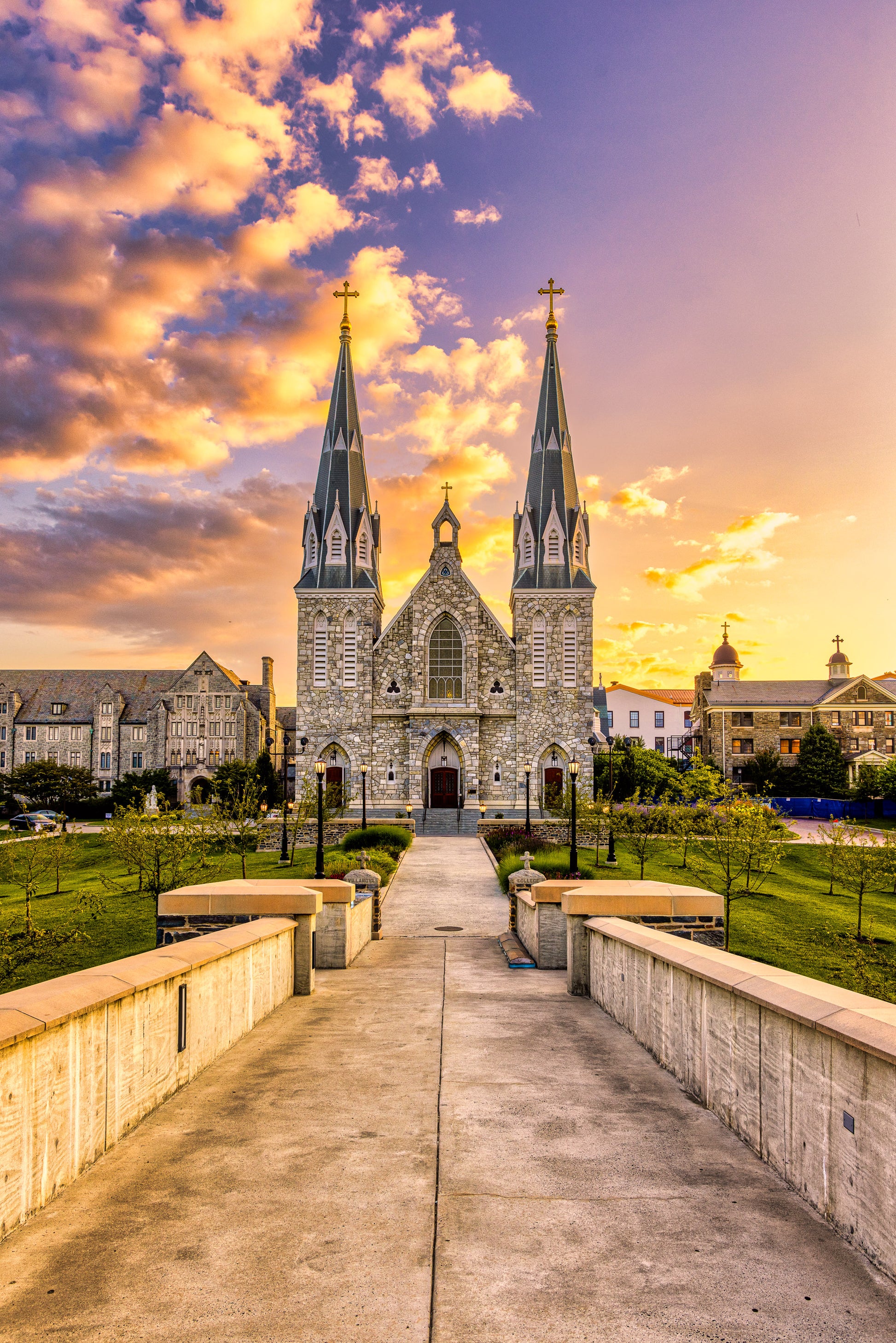 Long Walk to Church at Villanova image 0