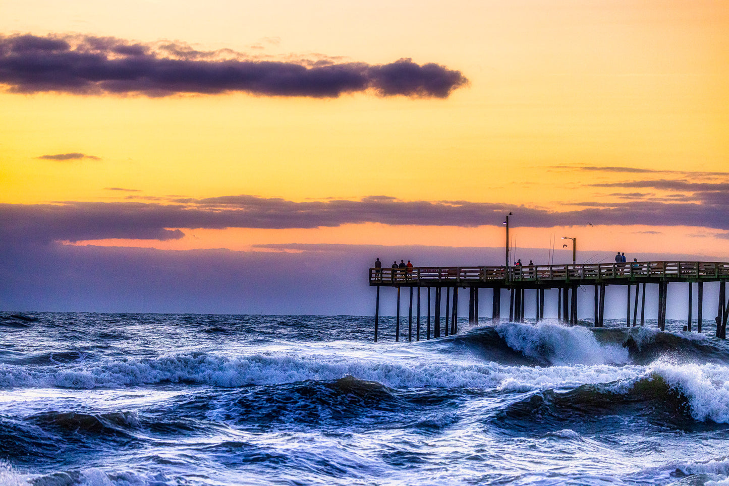 Rough Waves at Nag Head’s Pier image 0