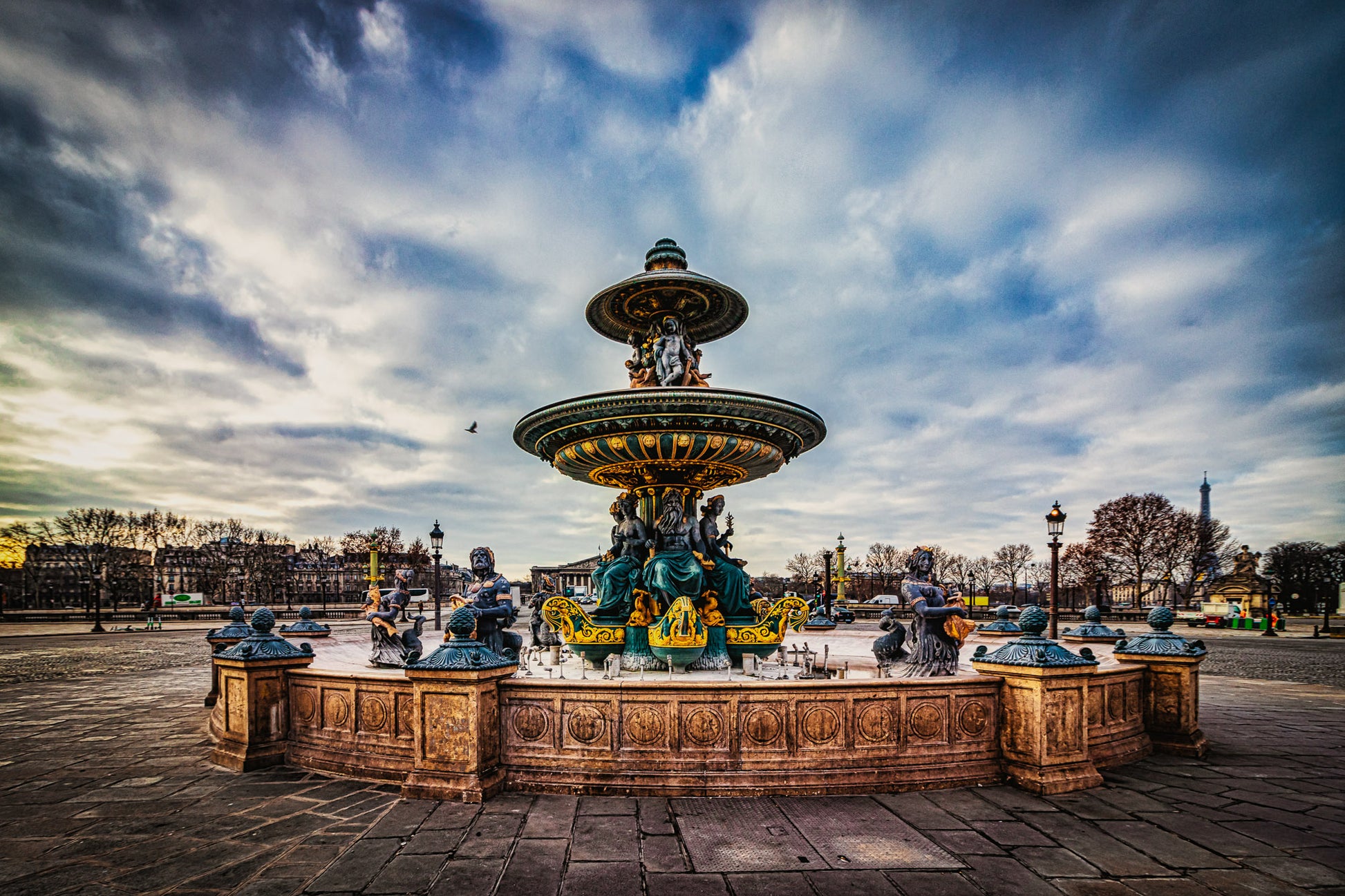 Ornate Parisian Fountain (Winterized) image 0