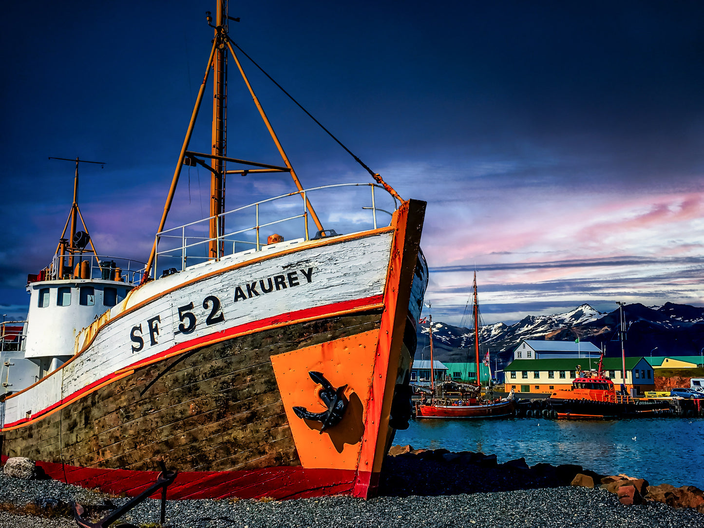 Beached at Icelandic Port image 0