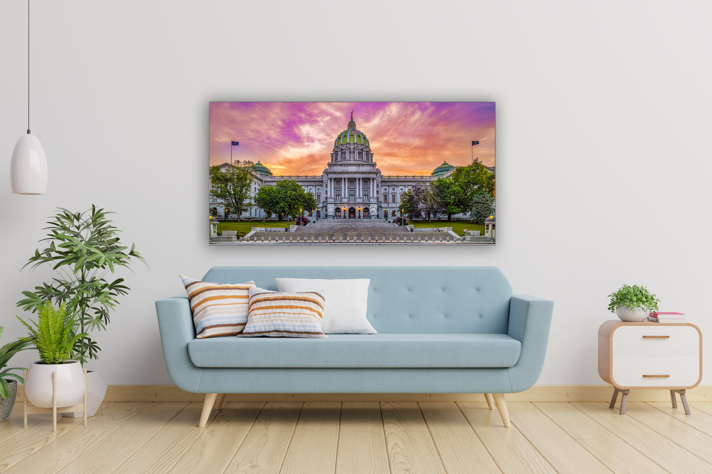 Sunrise at the Pennsylvania State Capitol Panorama image 2