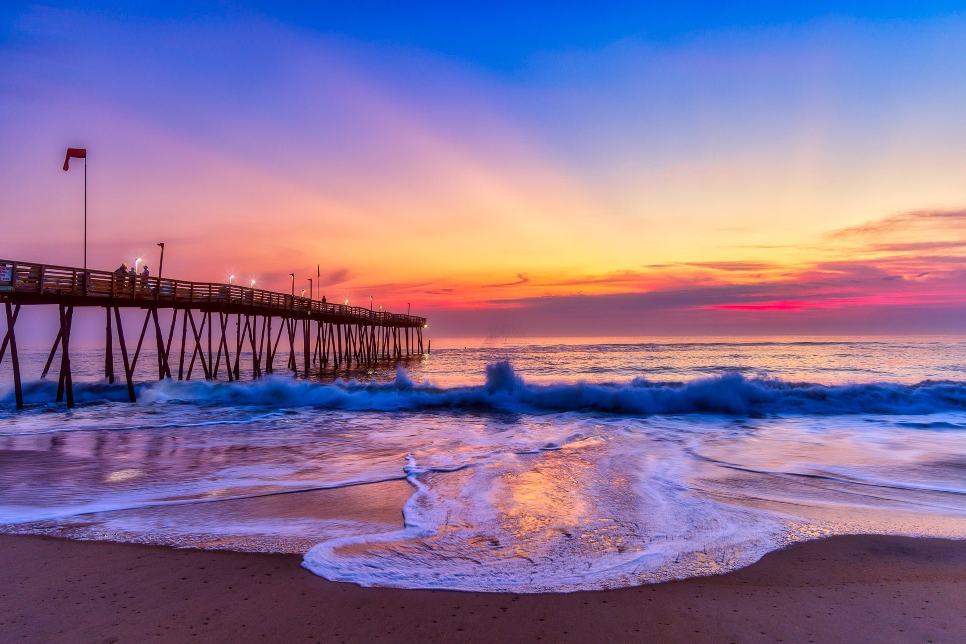 Rough Seas at Avalon Pier image 0