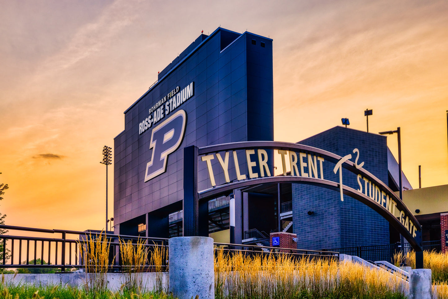 Sunset at the Student Gate image 0