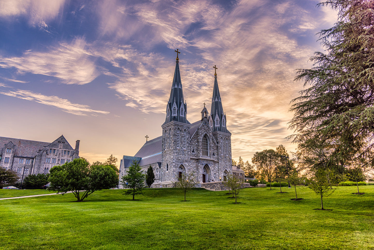 Sunrise at Saint Thomas of Villanova Church image 0