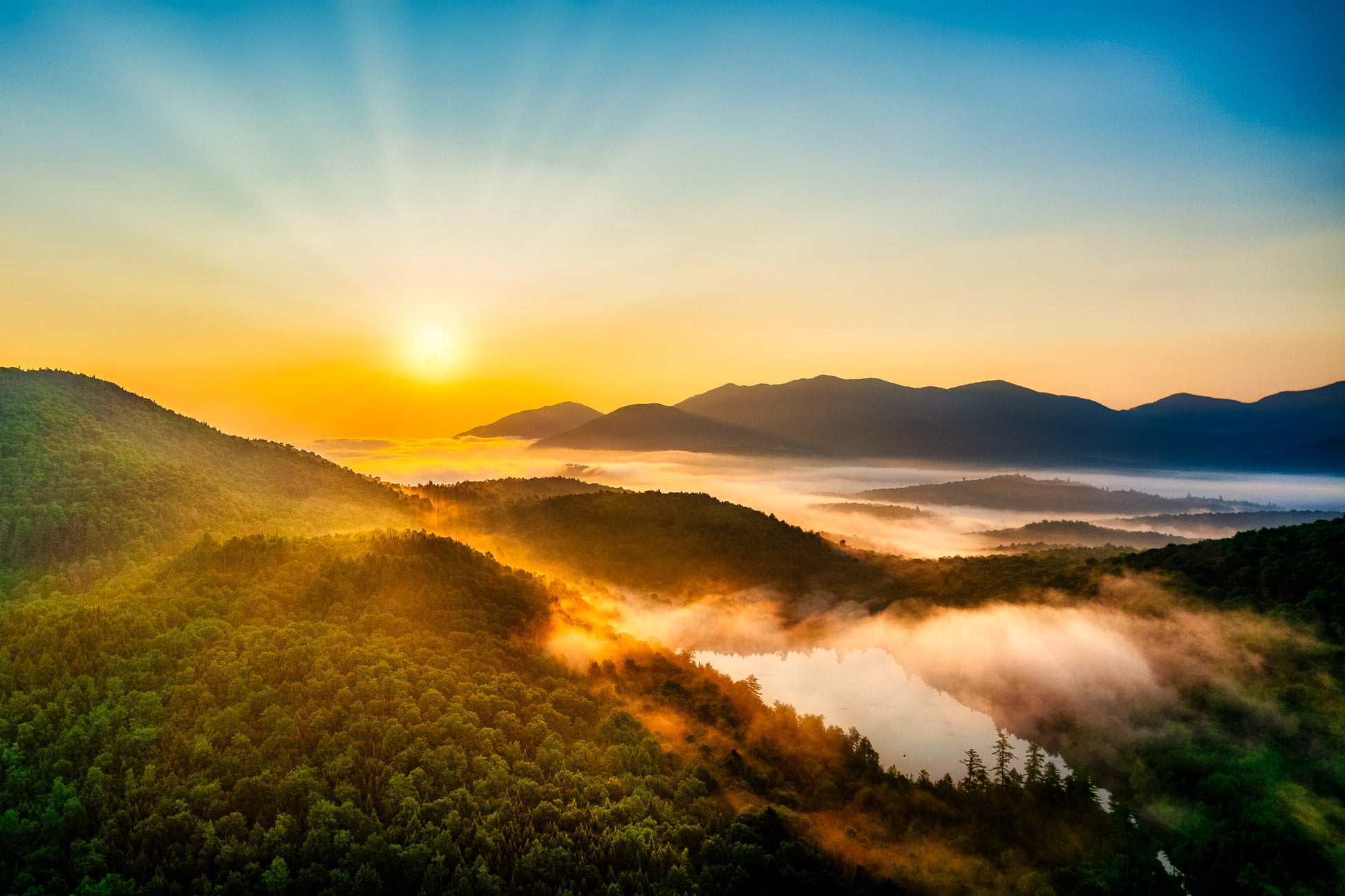 Misty Morning in Lake Placid image 0