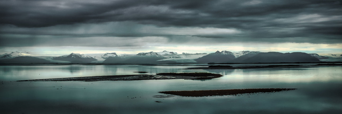 Dark Waters of Hofn Bay Pano image 0