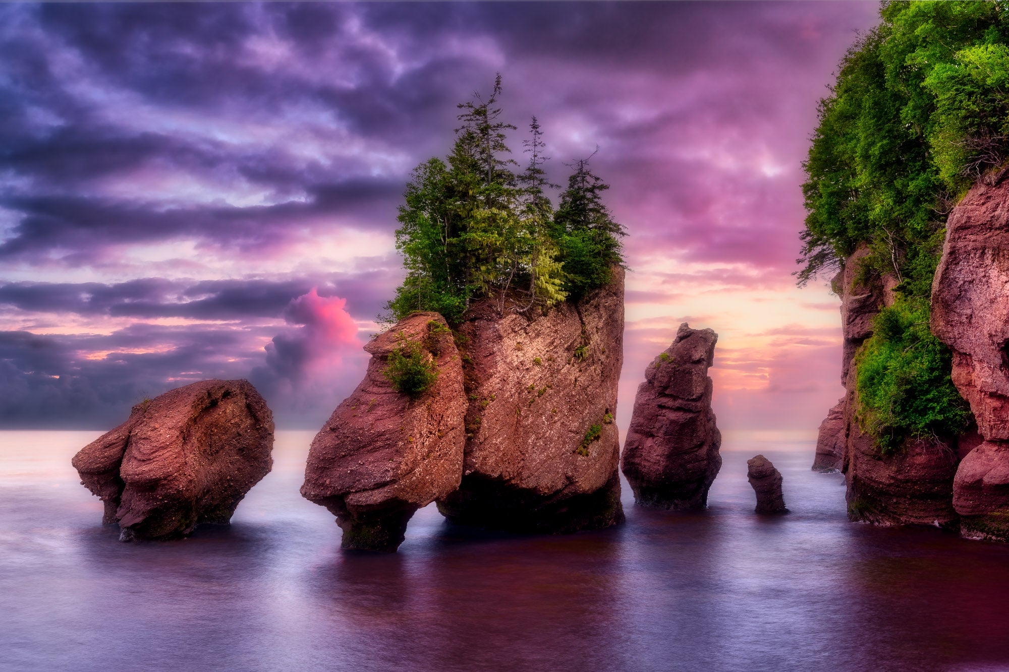 High Tide at the Hopewell Rocks – Spiral View Photography