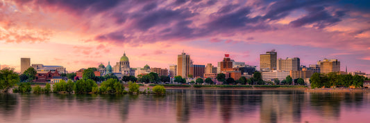 Sunset in Harrisburg Panorama image 0