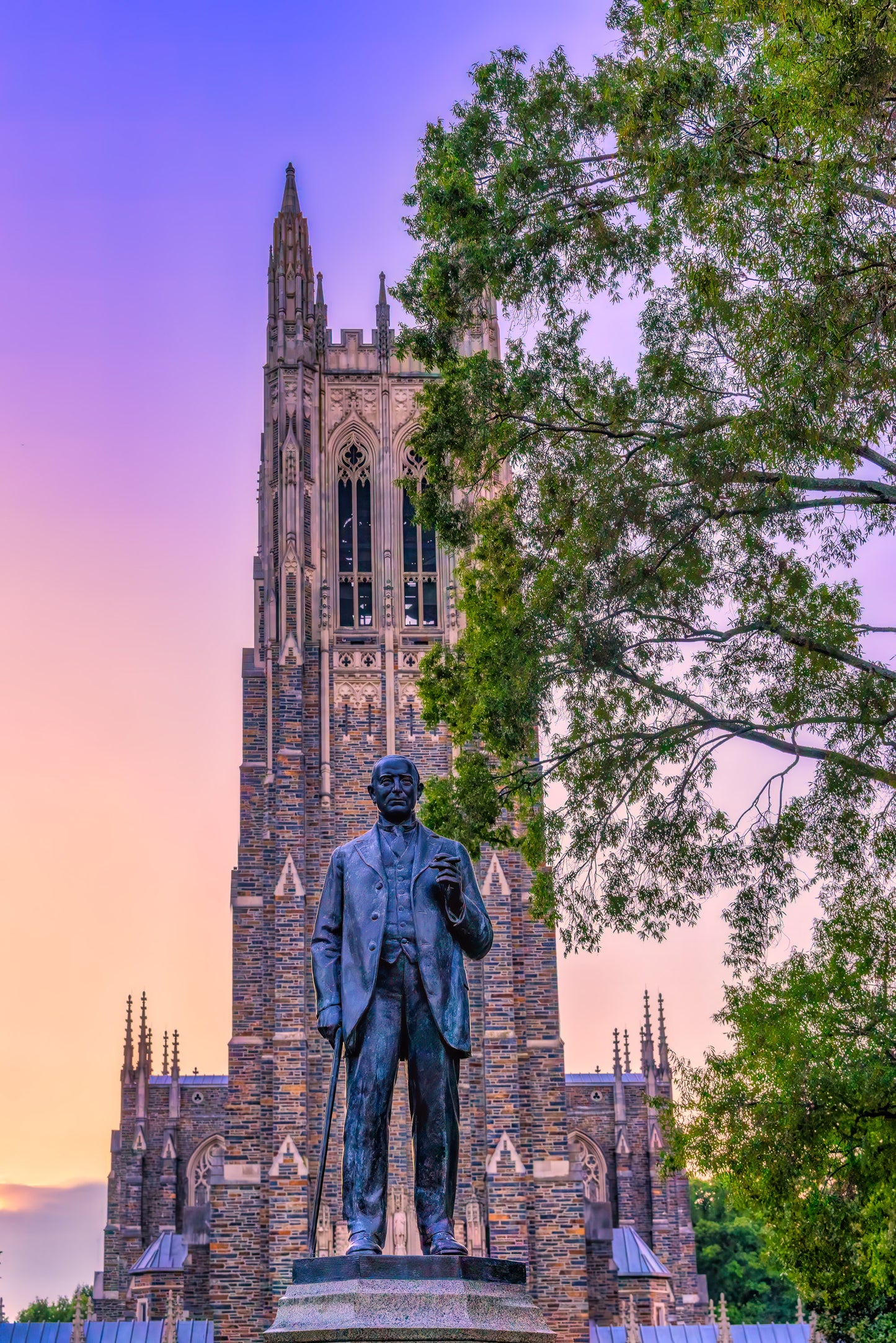 Sunset at Duke Chapel image 0