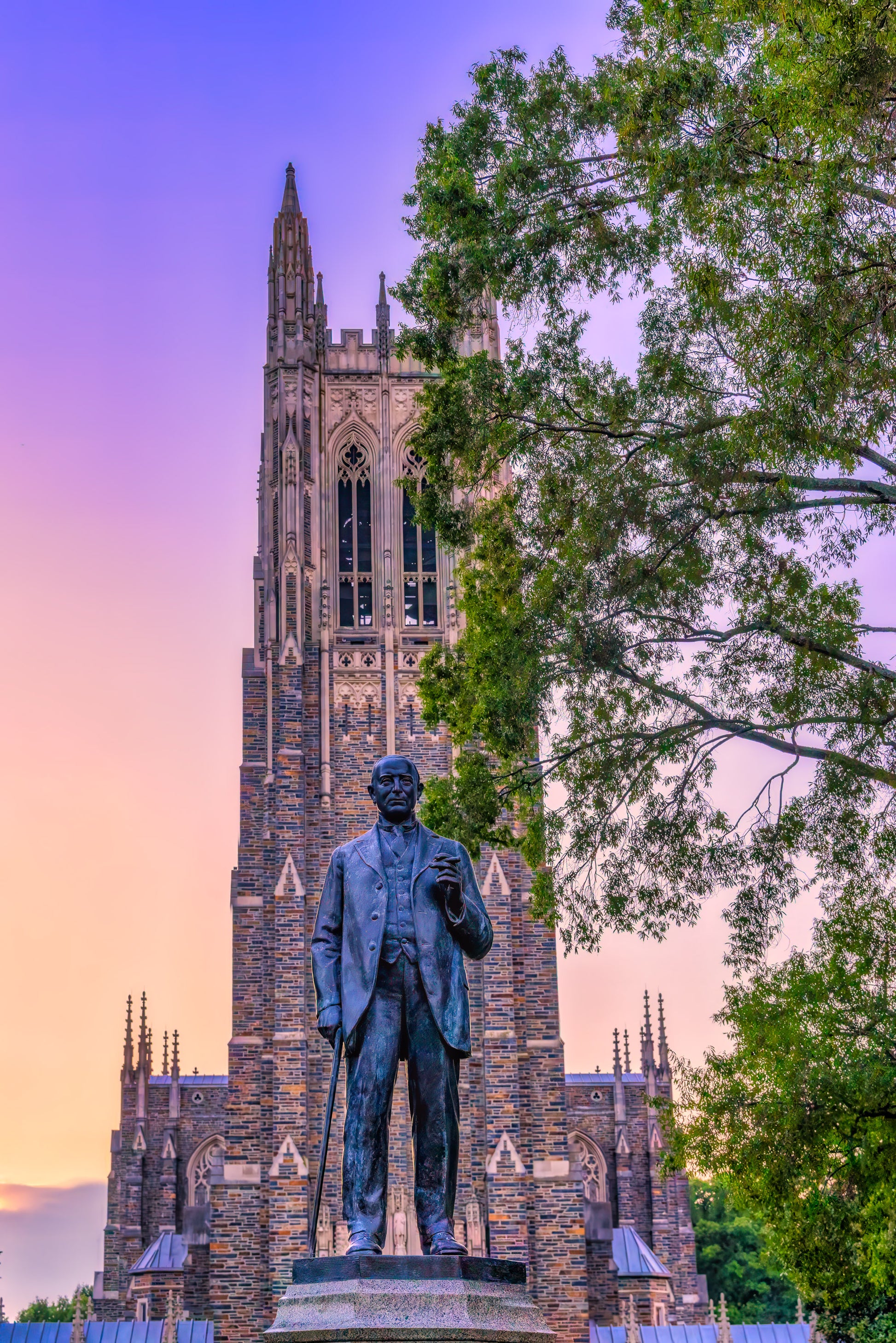 Sunset at Duke Chapel image 0