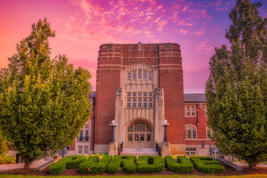 Sunset at Purdue University image 0