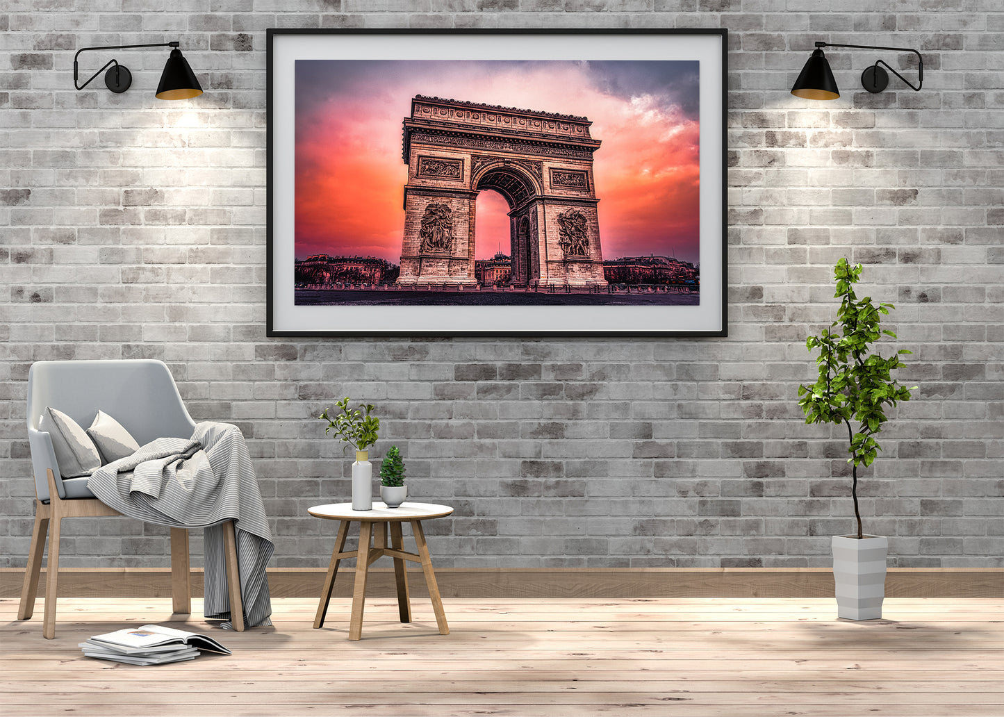 Dusk at the Arc de Triomphe