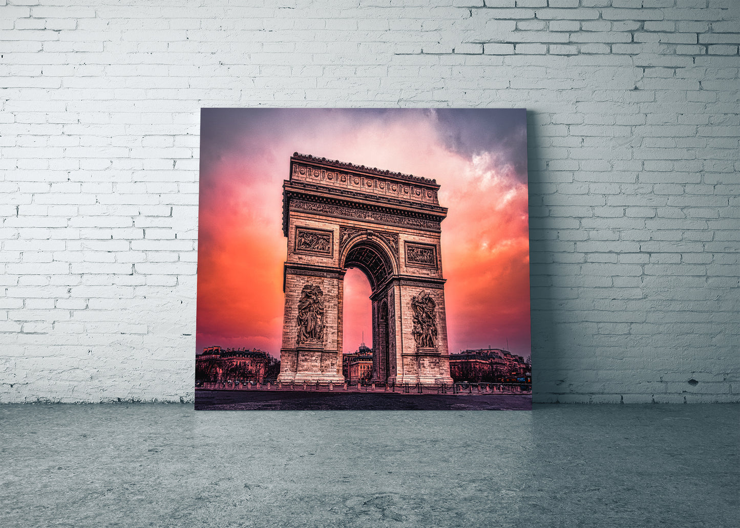 Dusk at the Arc de Triomphe