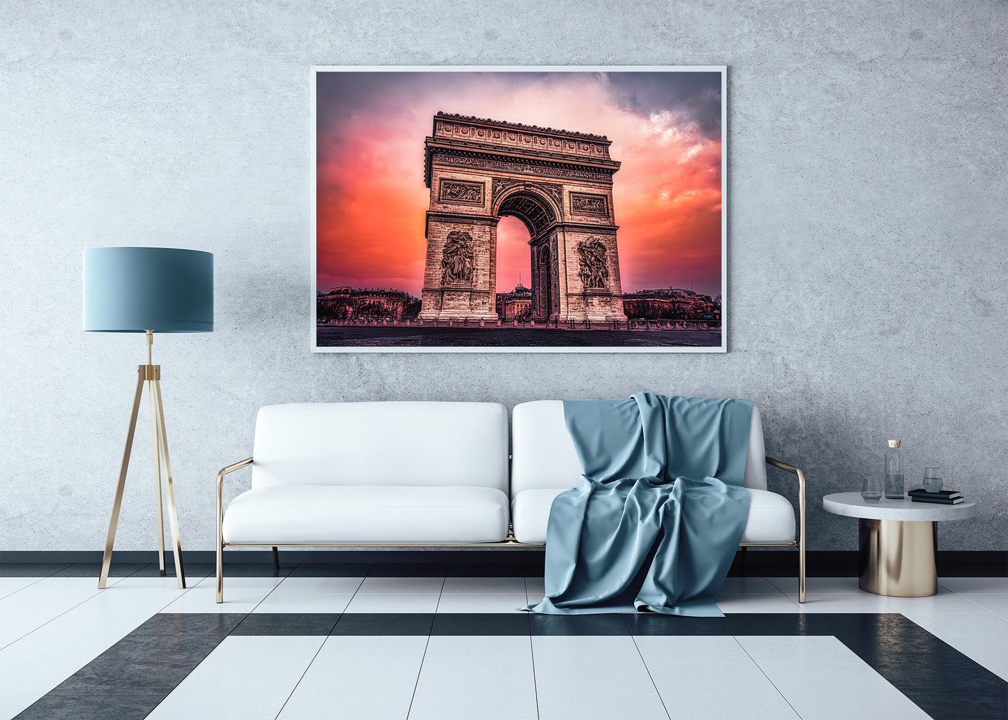Dusk at the Arc de Triomphe