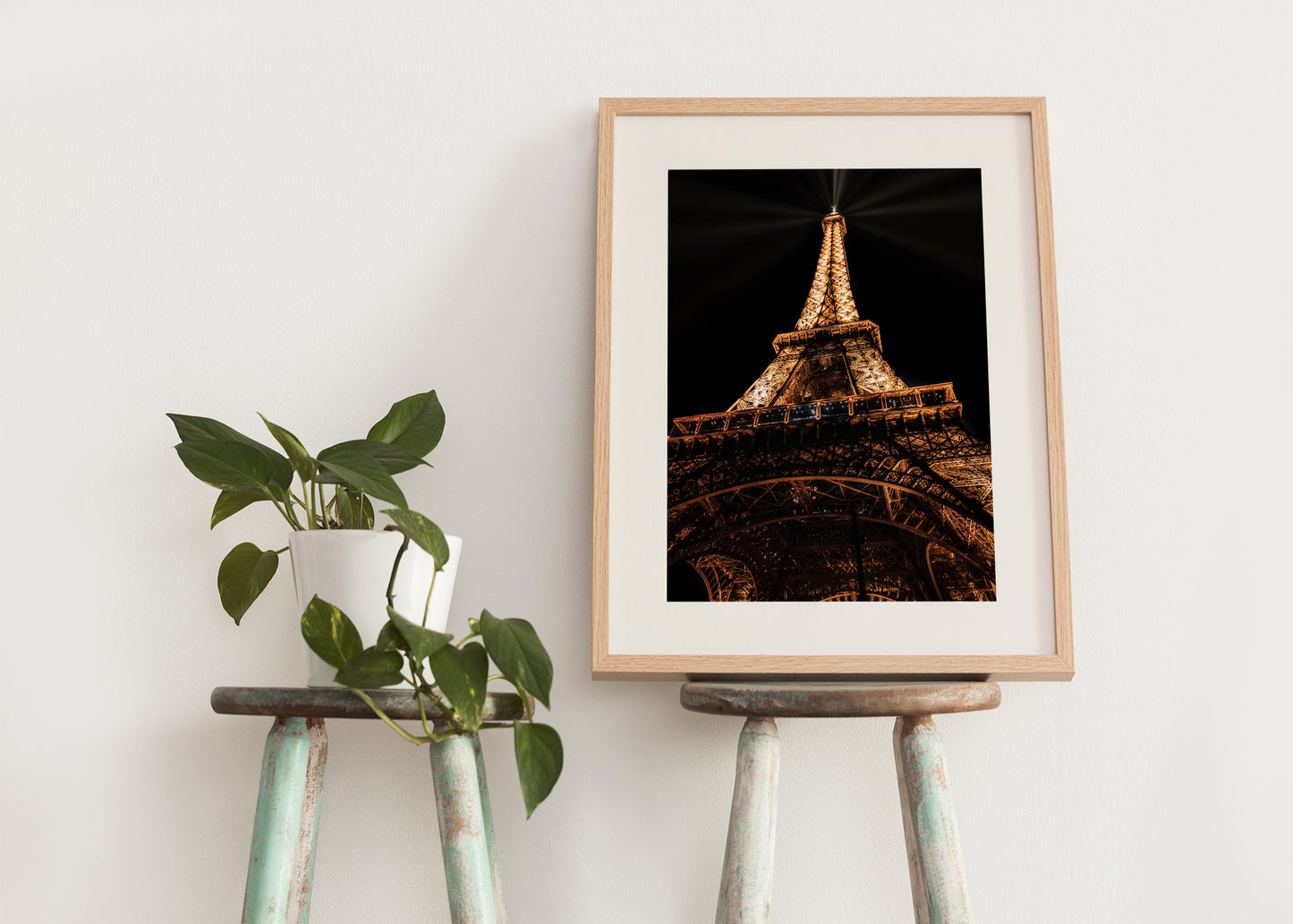Looking Up at the Eiffel Tower