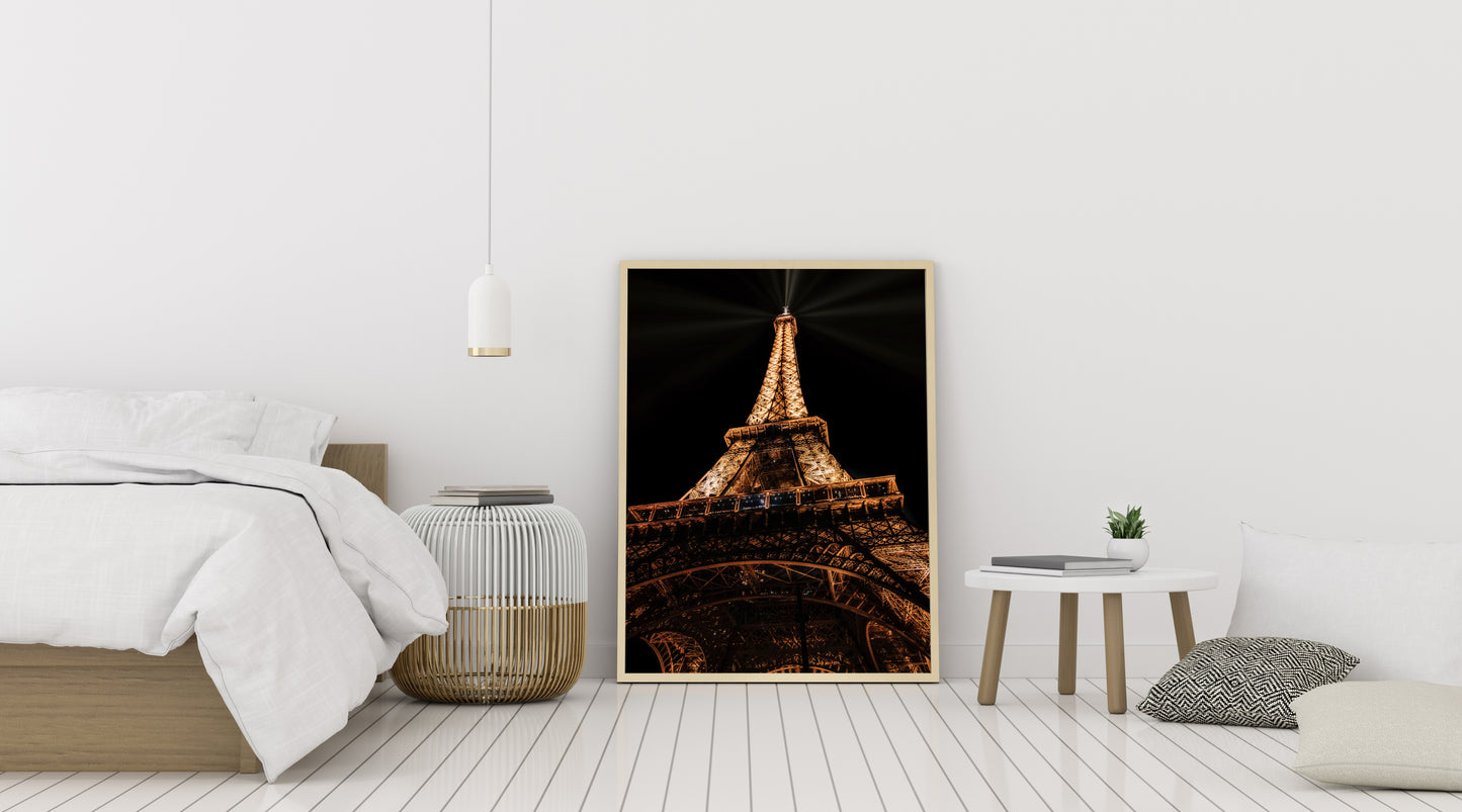 Looking Up at the Eiffel Tower