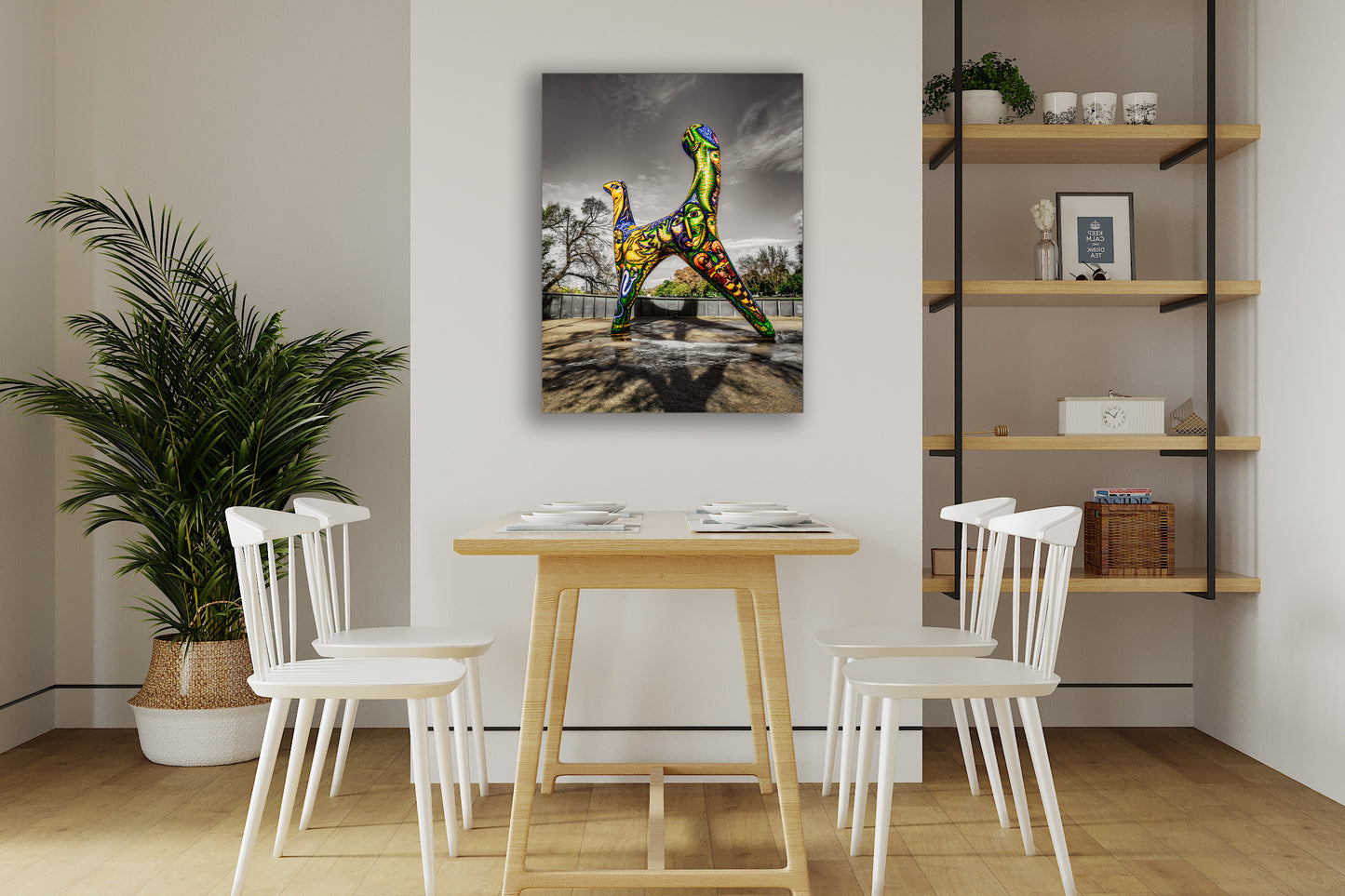 Melbourne Statue Color Splash