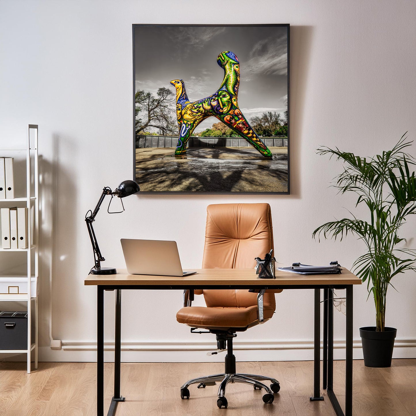 Melbourne Statue Color Splash