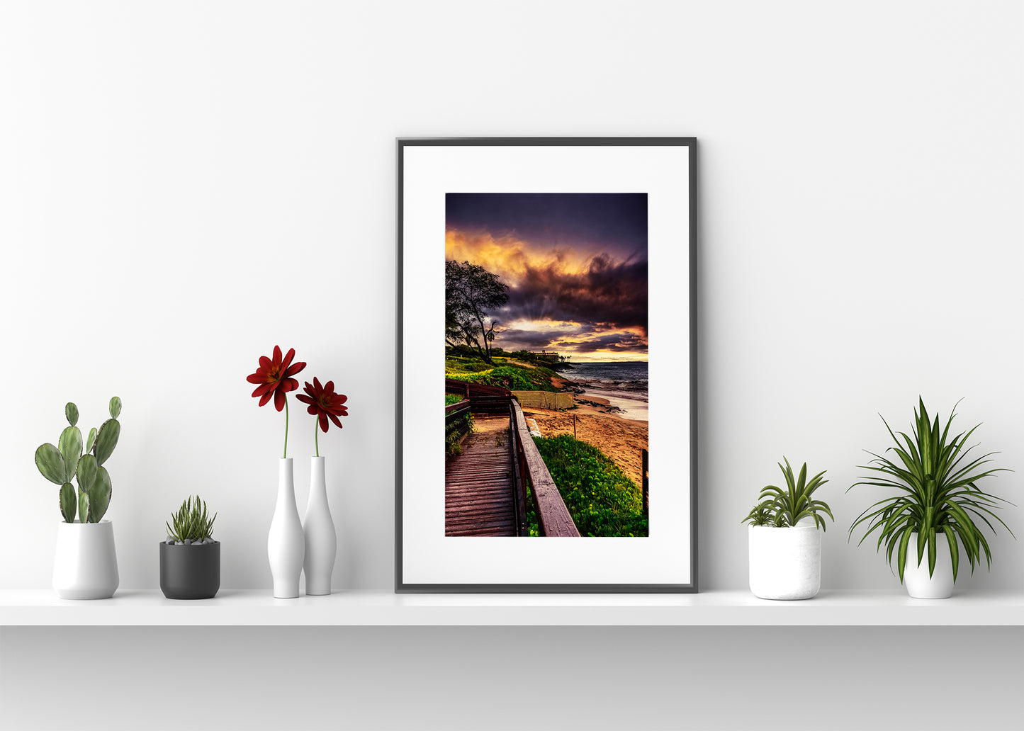 Hawaiian Boardwalk Sunset