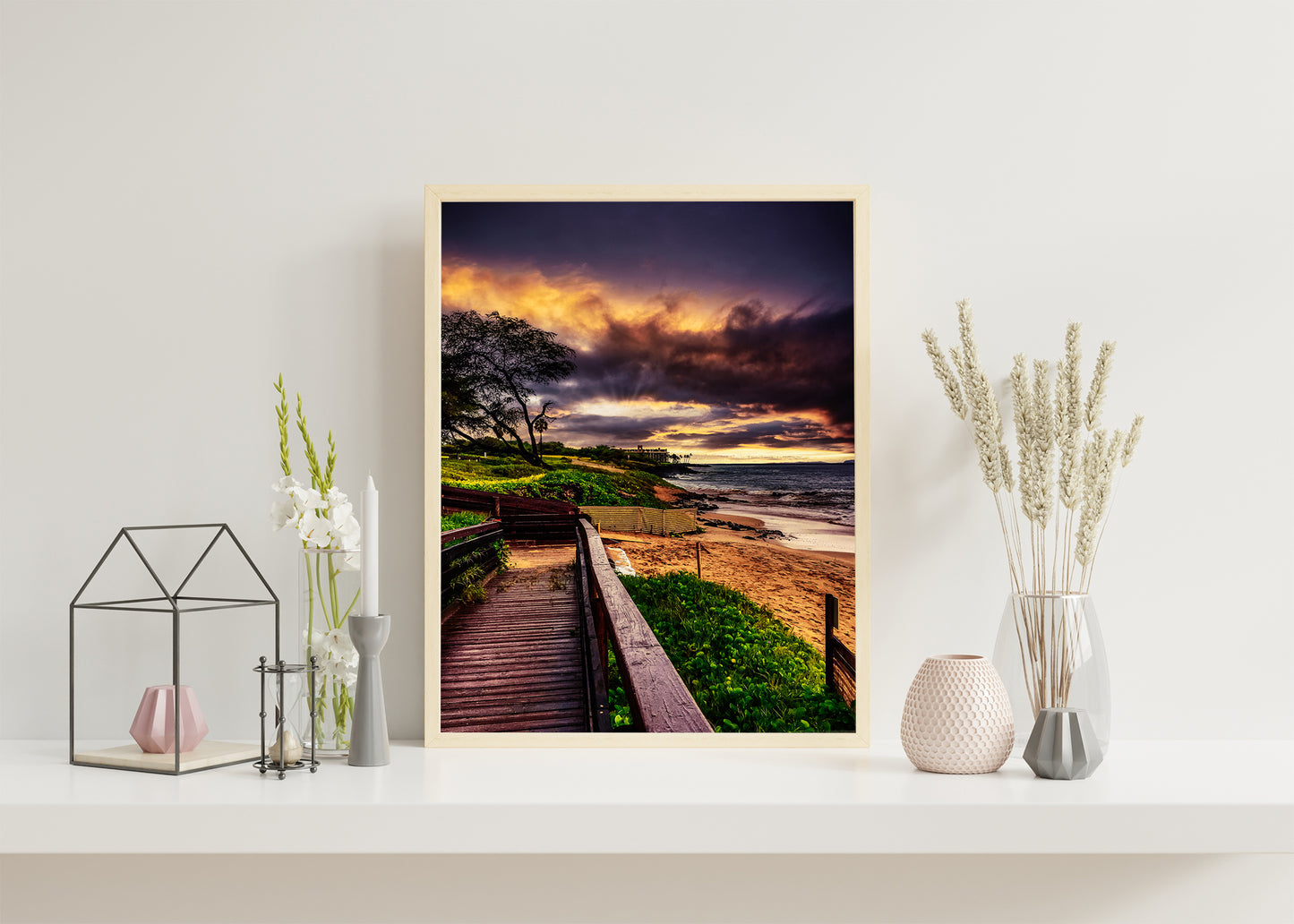 Hawaiian Boardwalk Sunset