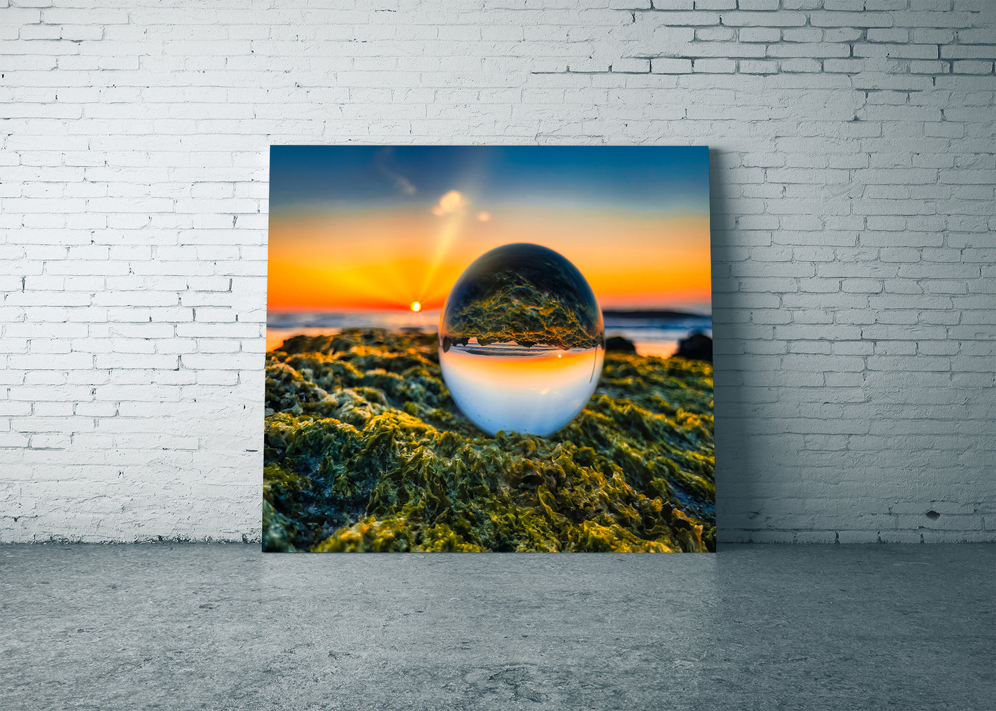 Sunrise through the Lensball