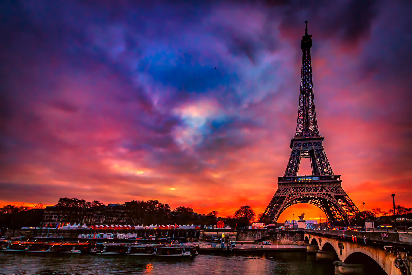 Sunset at the Seine image 0