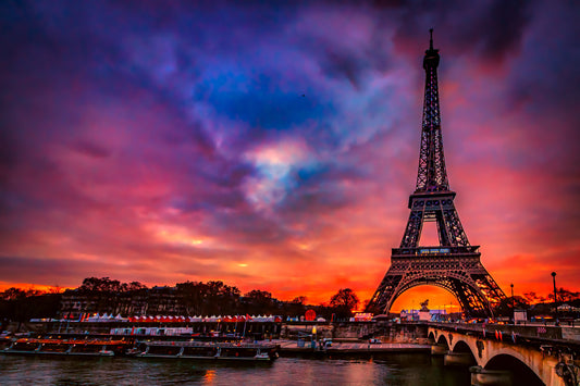 Sunset at the Seine image 0