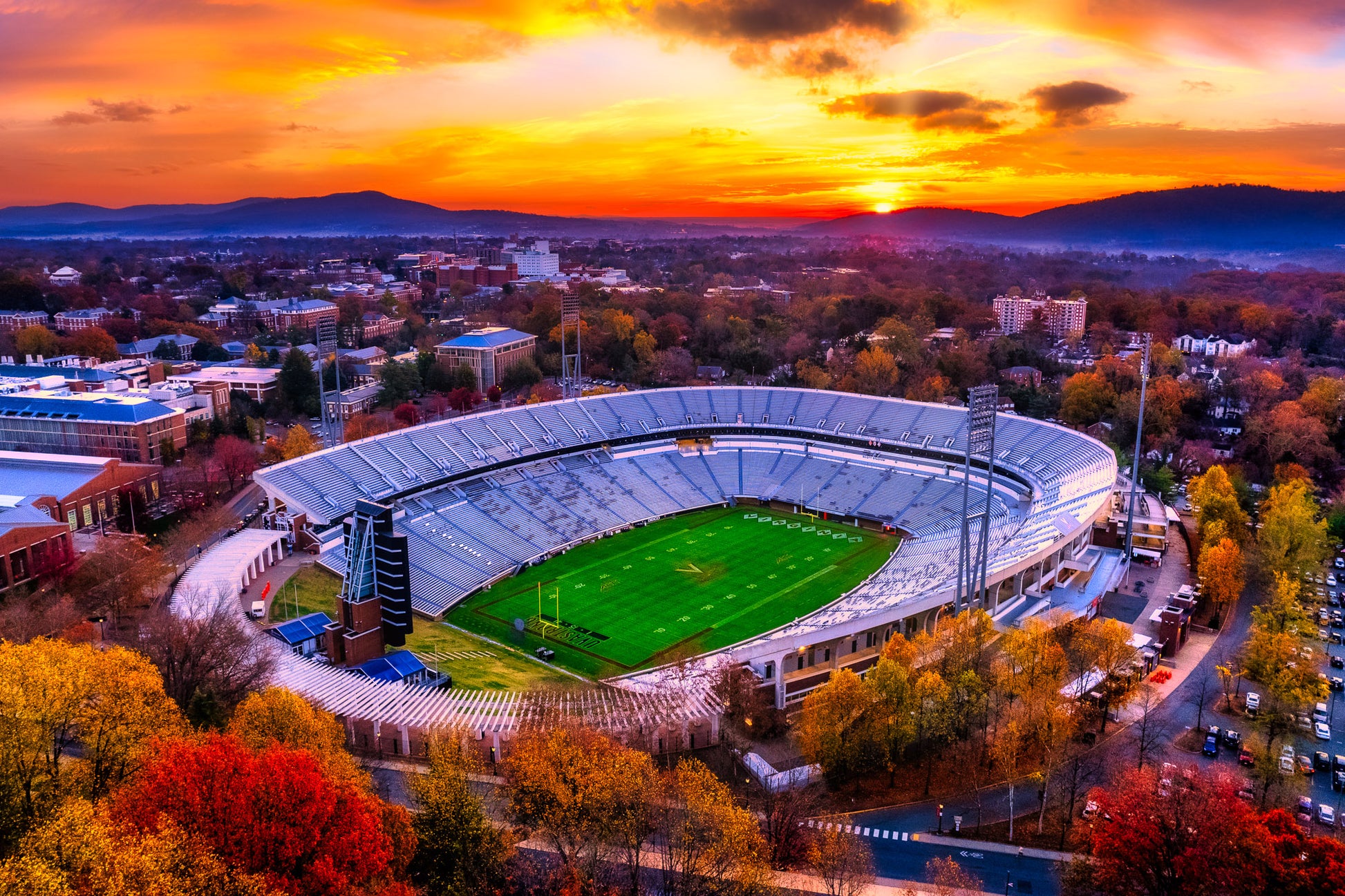 Sensational Sunrise at Scott Stadium image 0