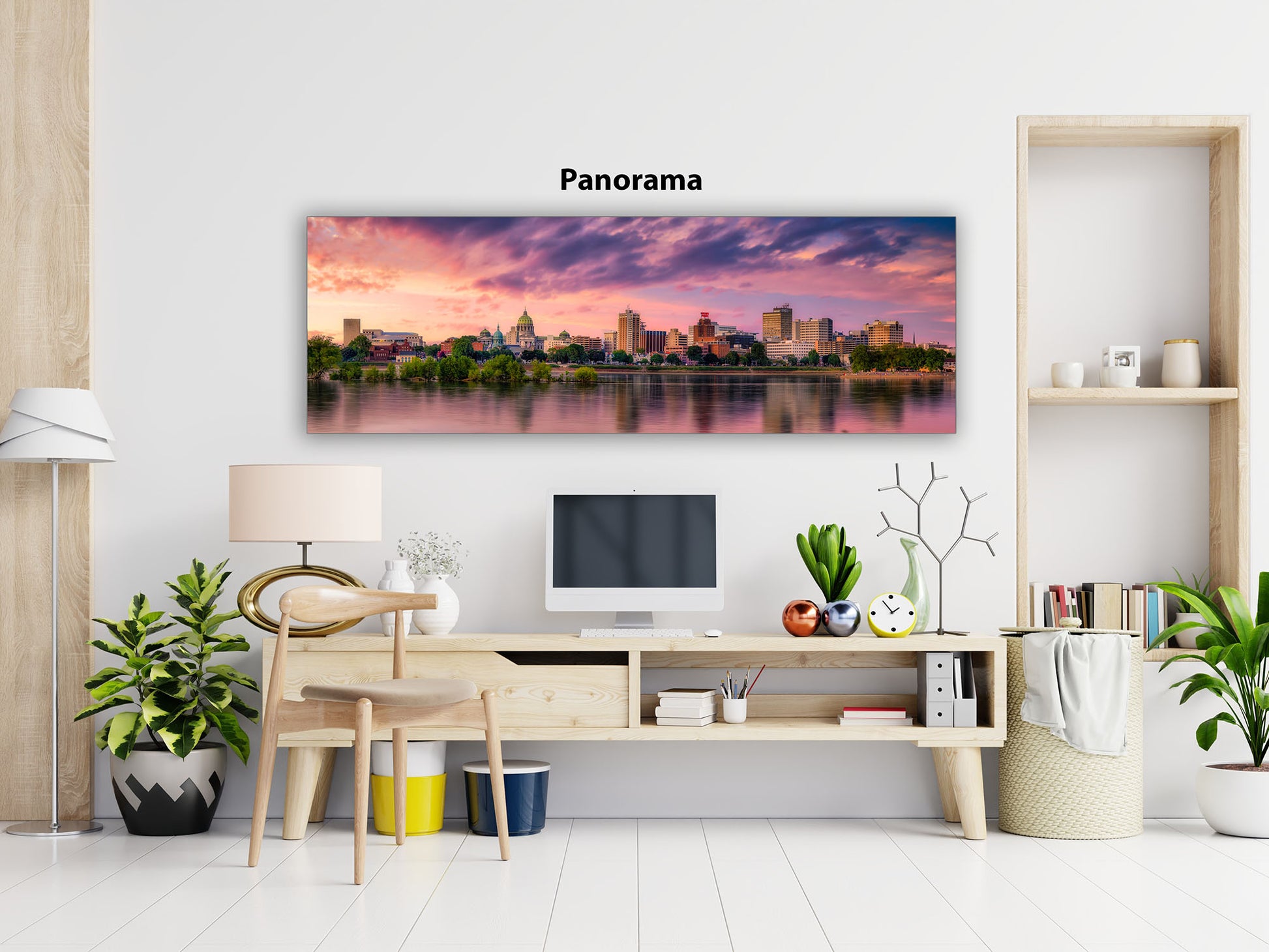 Sunset in Harrisburg Panorama image 1