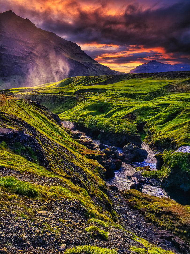 Skoga River at Dusk image 0