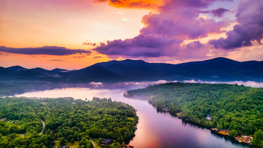 Purple Clouds over Mirror Lake image 0