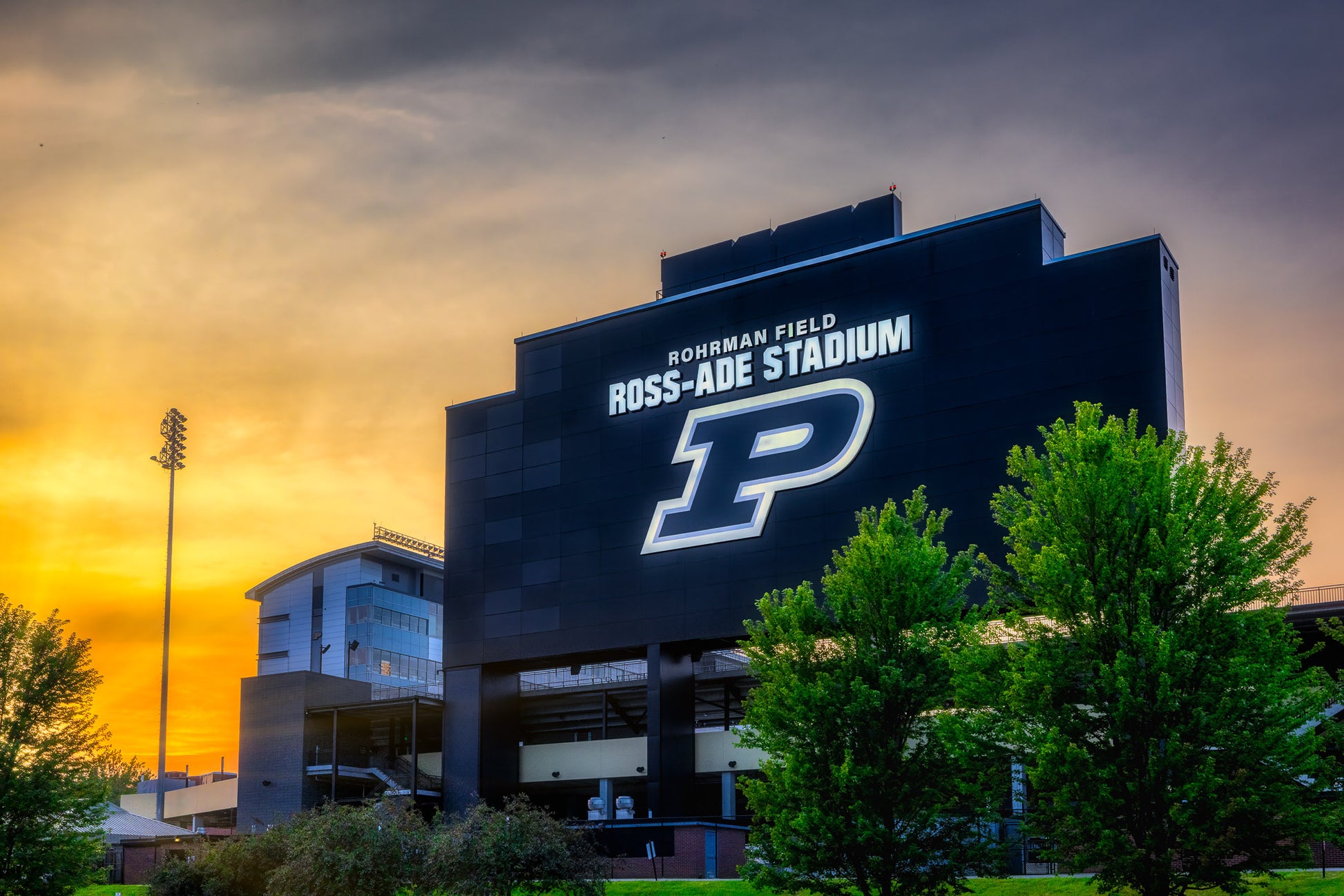 Black and Golden Hour at Ross-Ade image 0