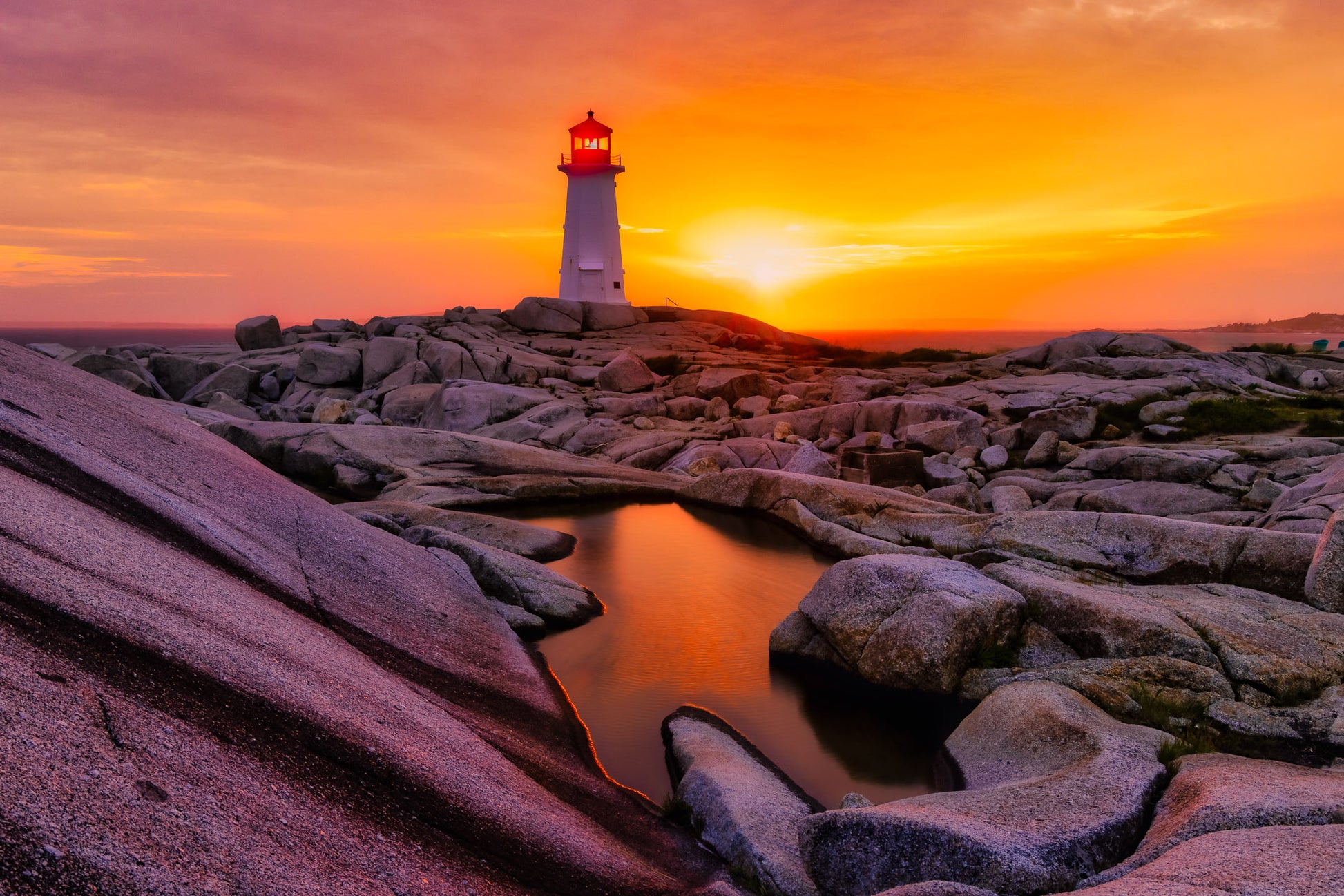 Sunset at Peggy’s Cove Lighthouse image 0