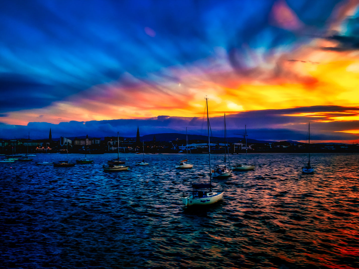 Sunset in Dublin Bay image 0