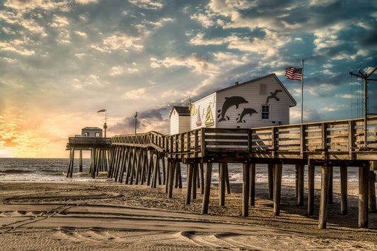 Sunrise at the OCNJ Fishing Pier image 0