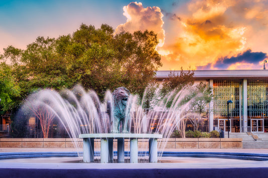 Monarch Fountain at Dusk image 0