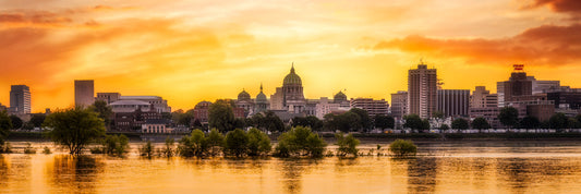 Sunrise in Harrisburg Panorama image 0