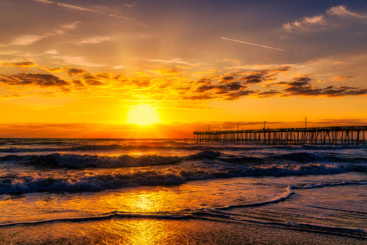 Sunrise at Nag Head’s Pier image 0