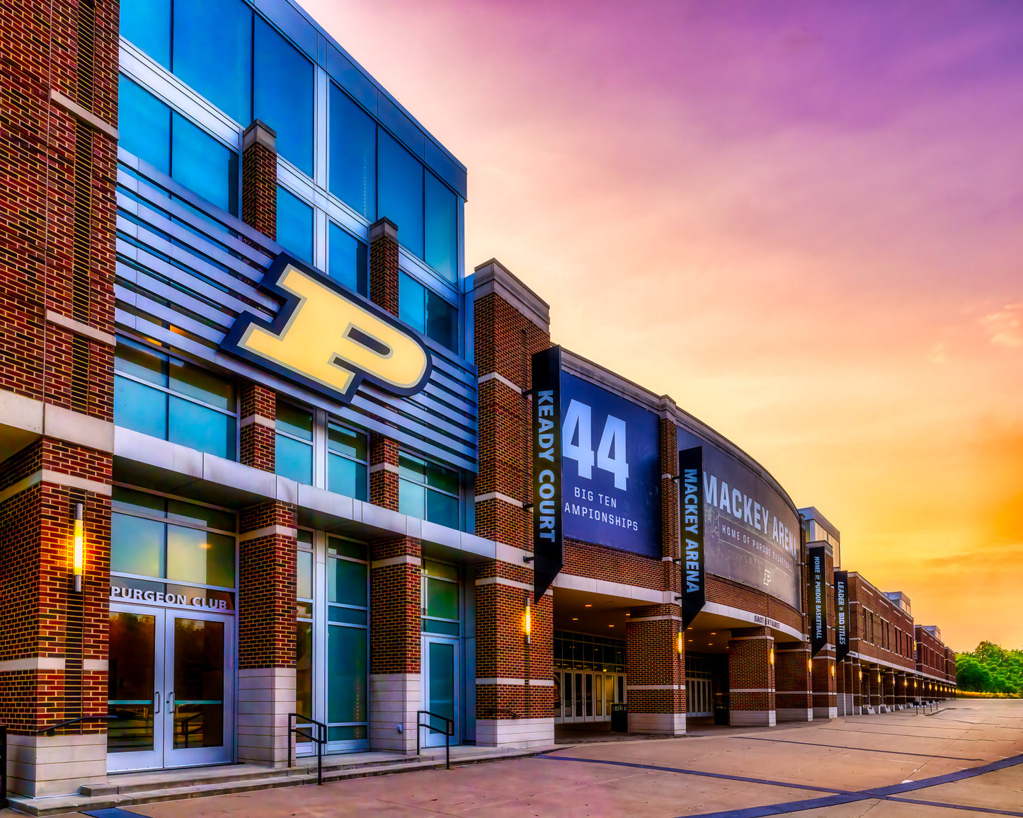 Sunset at Mackey Arena image 0