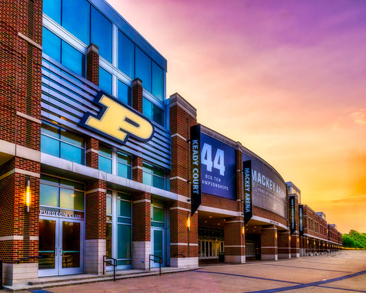 Sunset at Mackey Arena image 0