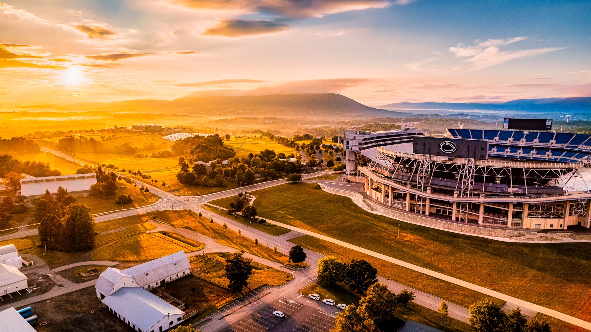 Sunrise at Beaver Stadium Panorama image 0