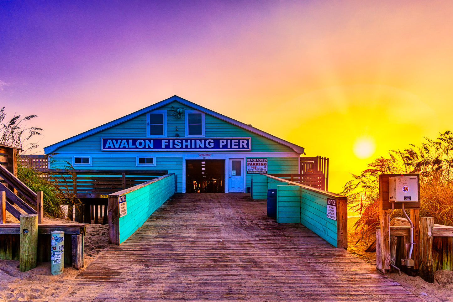 Sunrise at the Avalon Fishing Pier image 0